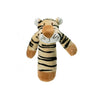 北歐瑞典 Teddykompaniet Diinglisar 老虎手搖鈴, 尺寸 手搖鈴:15 cm 約20克, 材質100%聚脂纖維, 洗衣機40度洗滌(洗衣機正常洗滌)。對剛剛開始對周遭環境產生認知的三四個月寶貝來說,輕輕搖動就會發出聲音的手搖鈴除了能吸引寶貝的注意力,柔軟適當的大小可以讓寶貝抓拿,搖動,促進寶貝肌肉發育和手眼協調。加上 Teddykompaniet 可愛的老虎造型設計可以幫助寶貝早期對色彩跟圖形的感知,促使腦部發展。#Fantaskid #Teddykompaniet #Diinglisar #Wild Rattle Tiger #Yellow Black
