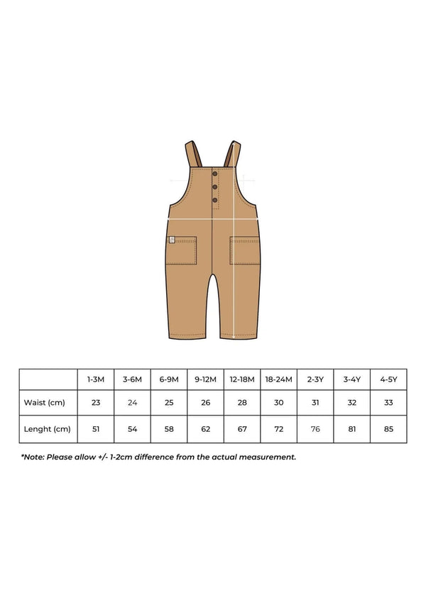 Gaston Overalls - Brown