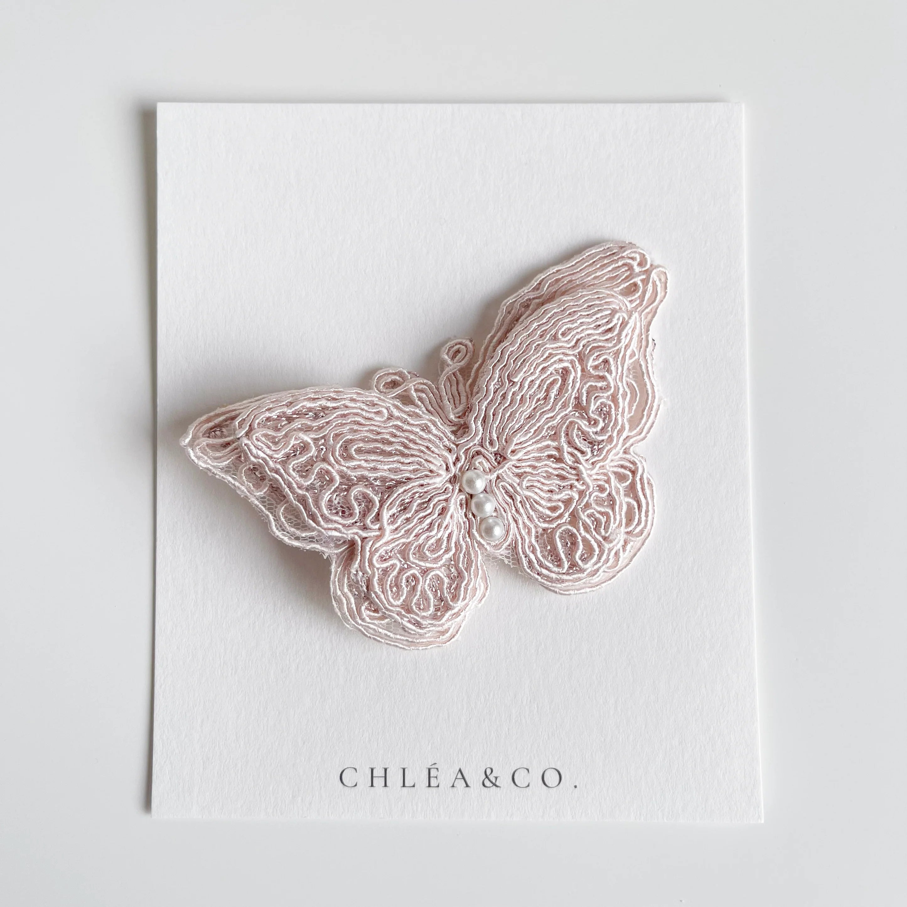 Tullia 蝴蝶髮夾 (Rose) - Chléa & Co