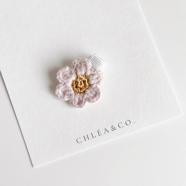 櫻花手工編織髮夾 (Soft Pink) - Chléa & Co