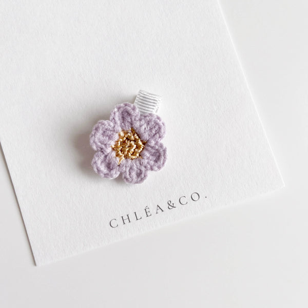櫻花手工編織髮夾 (Lilac) - Chléa & Co