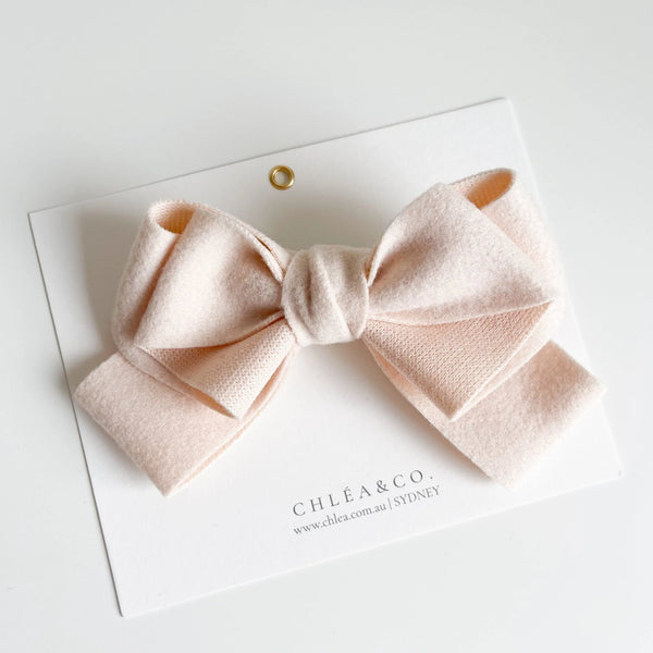 Livenna Felt Bow 毛氈蝴蝶結髮夾