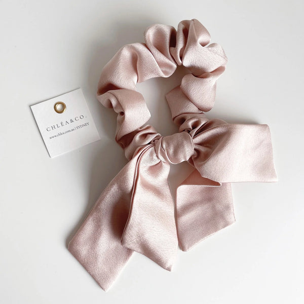 Long Tail Satin Scrunchie 親子手工大蝴蝶結髮圈