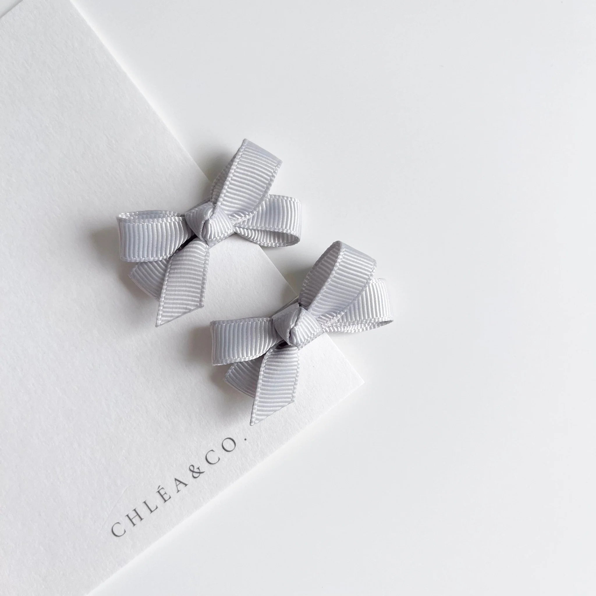 Set of 2 Petite Ribbon Bows 小巧蝴蝶結髮夾2入組