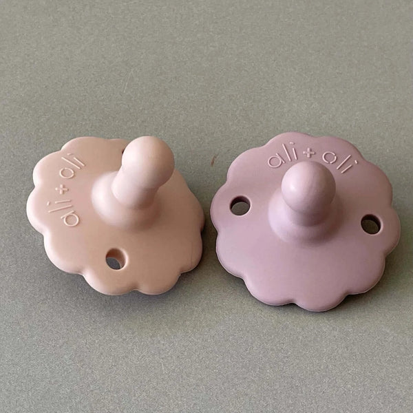 醫療級矽膠奶嘴 2入組 Flower (Blush & Pink) Ali+Oli Ali+Oli