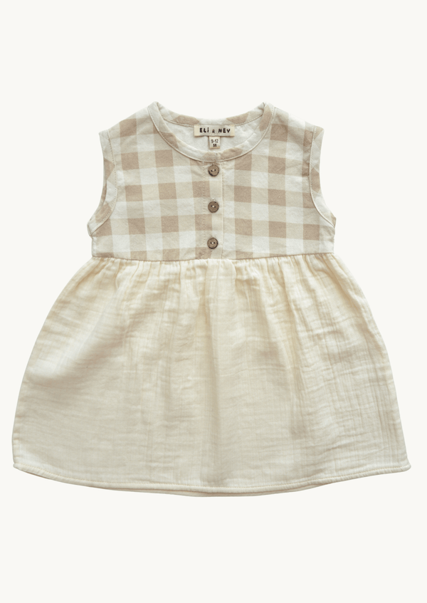 Elodie Dress Eli & Nev, 有機棉童裝 #歐洲童裝 #有機棉童裝 #寶寶禮盒 #新生兒送禮 #Fantaskid #Eli&Nev
