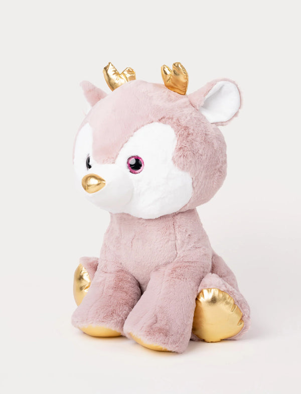 瑞典 Teddykompaniet - Ronja, Deer, Large 65cm 夢幻玫瑰粉梅花鹿（預購中）