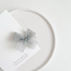 Petite Ballerina Tulle Bow Clip (Sage Grey) - Chléa & Co
