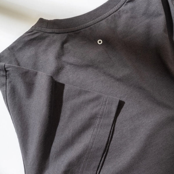 Orbasics 100%有機棉 大人款短袖 T-shirt -Faded Black ❘ 現貨尺寸: S.M.L.XL