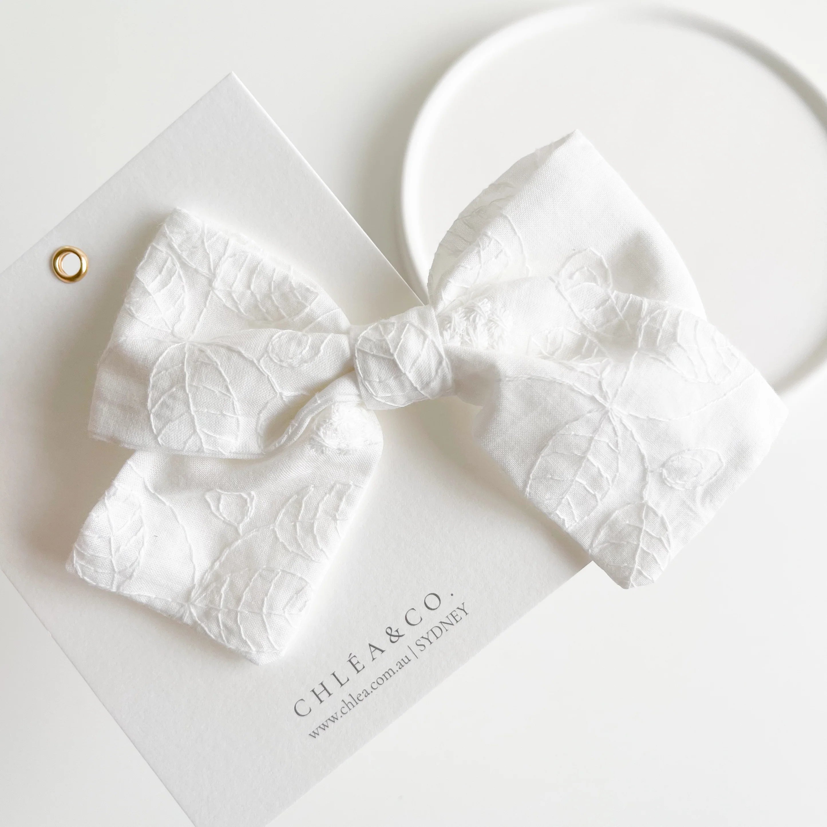 Eila White Classic Bow - Chléa & Co (預購中)