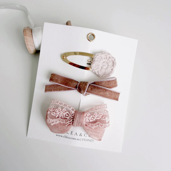 Minimalist Muse | 3pc Mixed Hair Clips - Chléa & Co