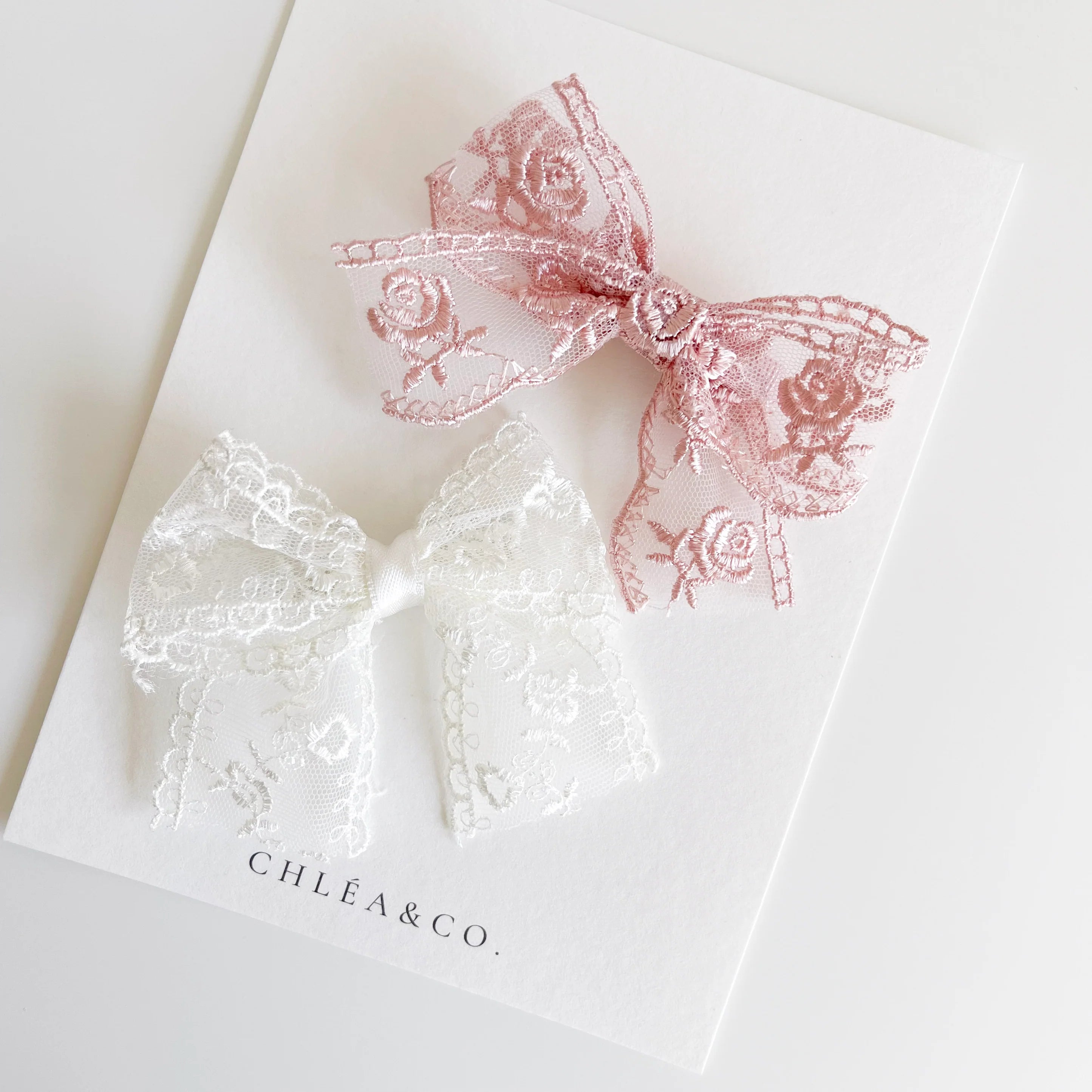 Autumn Lace Bow | Hair Clip