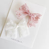 Autumn Lace Bow | Hair Clip