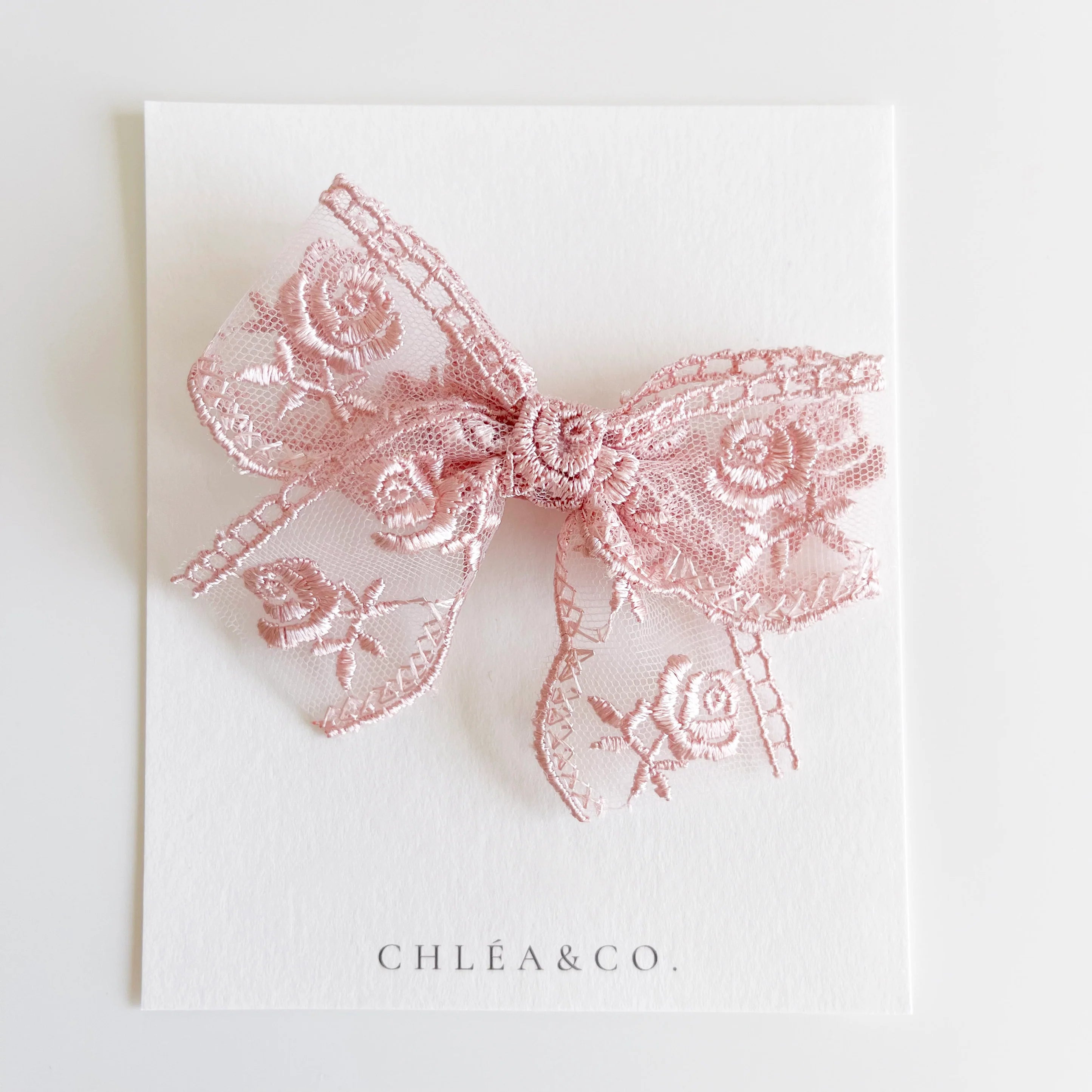 Autumn Lace Bow | Hair Clip