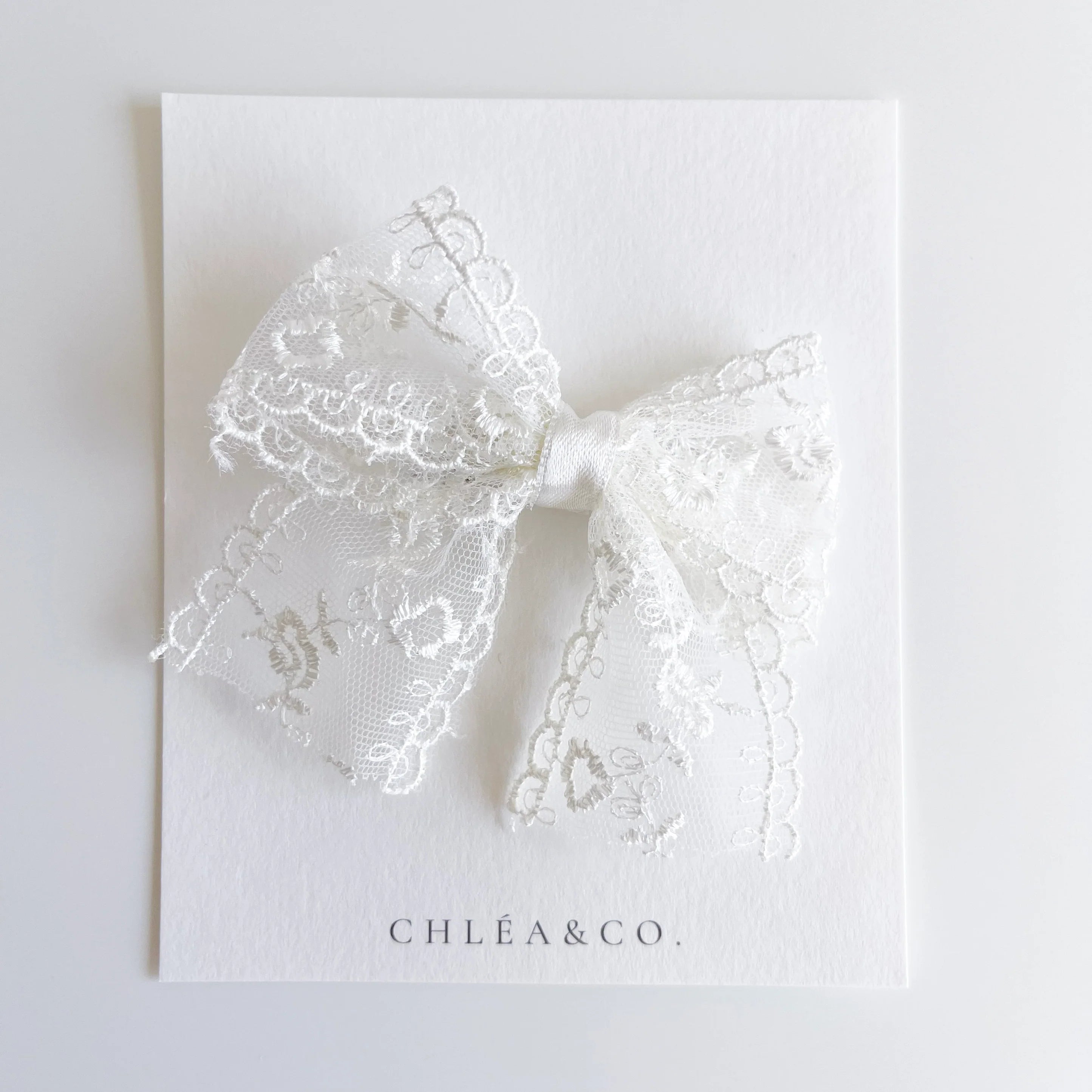 Autumn Lace Bow | Hair Clip