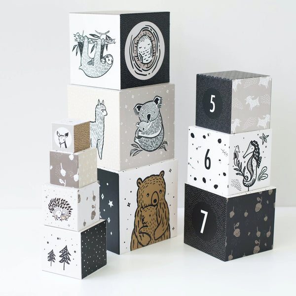 趣味套疊積木 - 小動物 Wee Gallery (預購優惠)