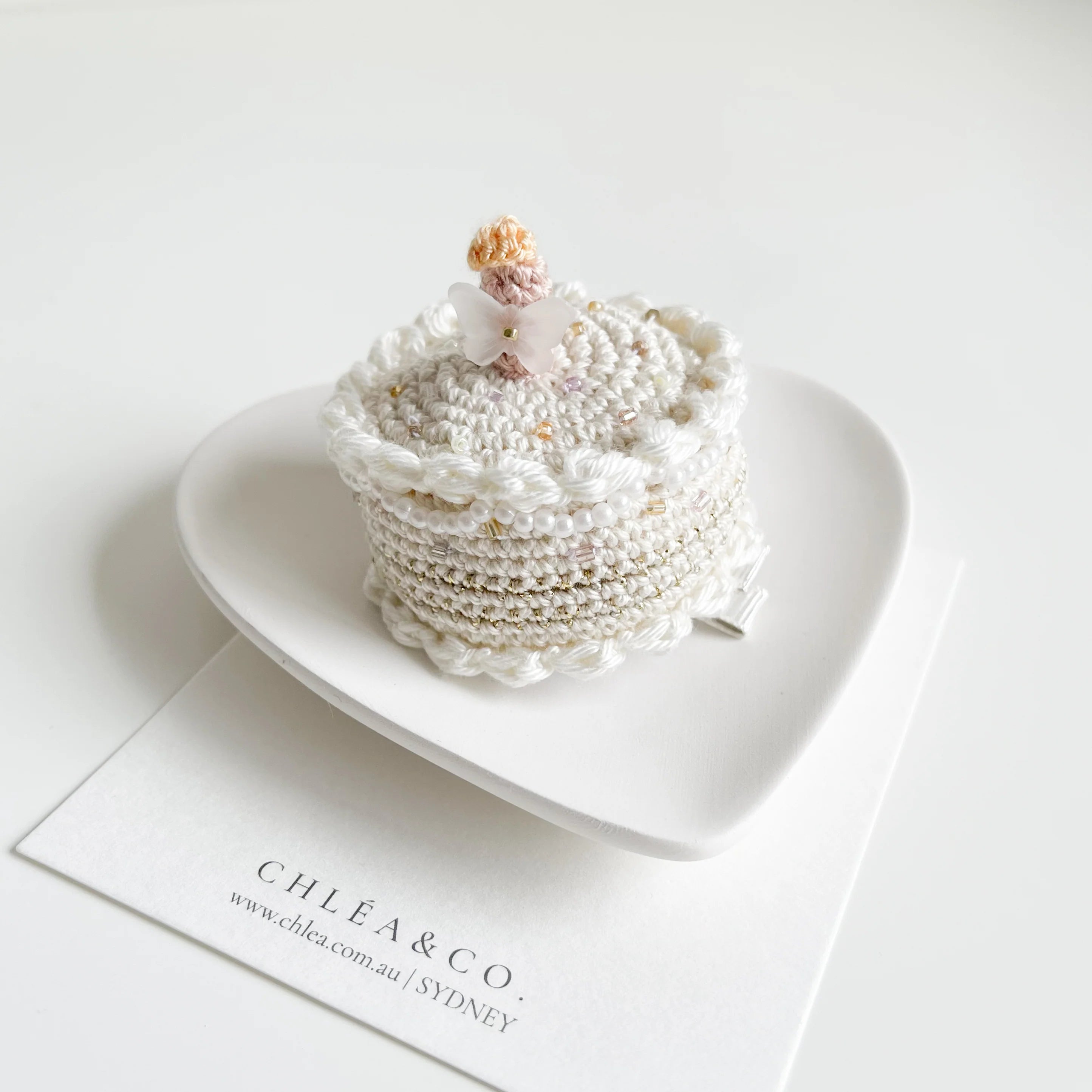 Birthday Cake Crochet Clip - Chléa & Co