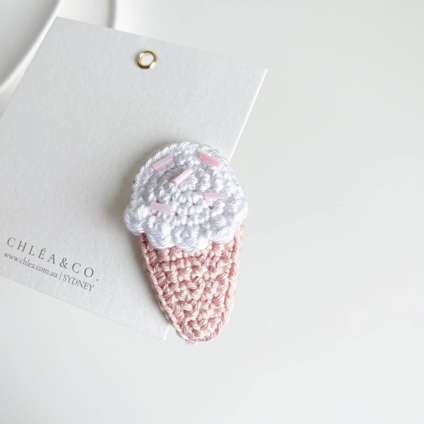 Sprinkle Gelato Crochet Clip - Chléa & Co