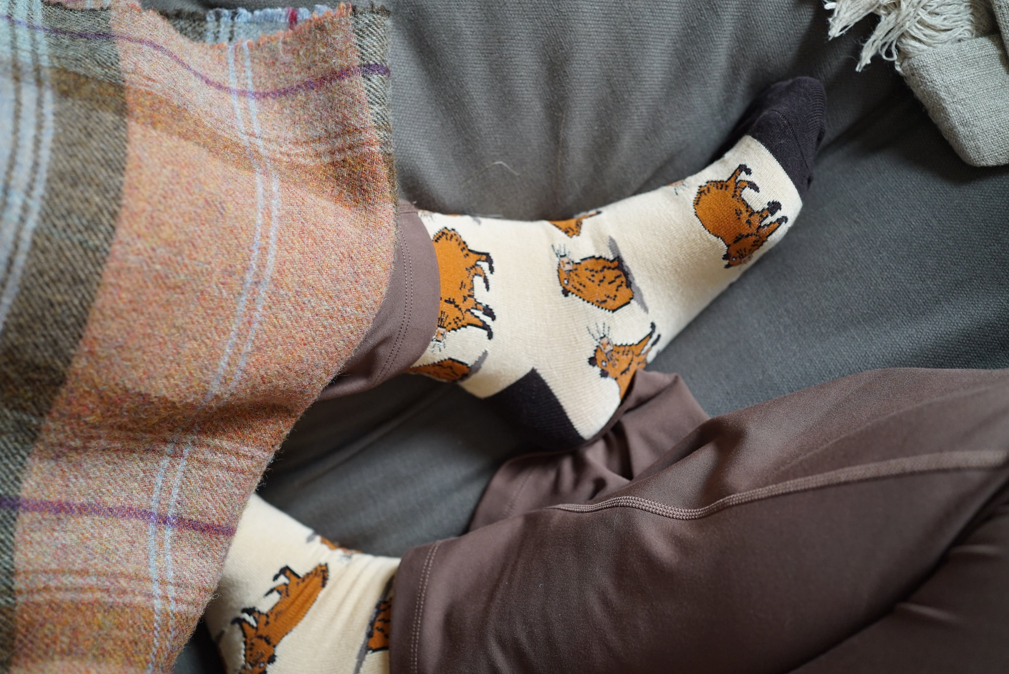 Bare Kind 竹纖維襪 - 水豚 Brown (成人)