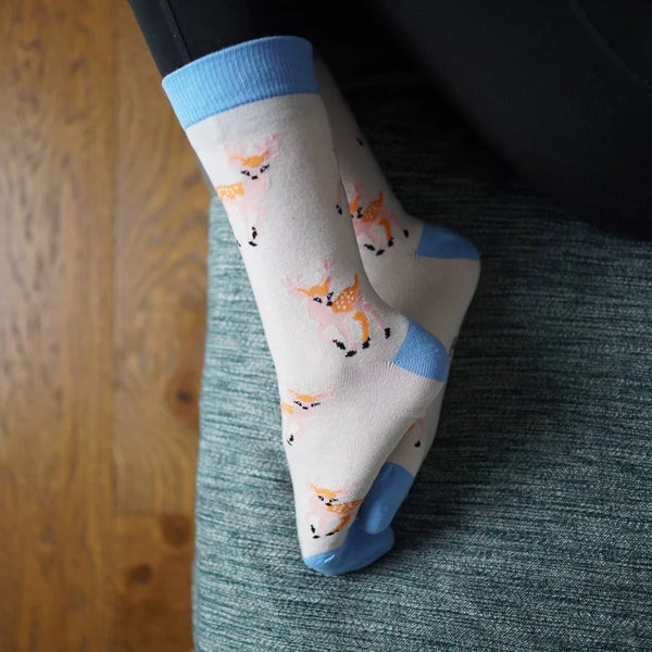 Bare Kind 竹纖維襪 - 梅花鹿 (成人)