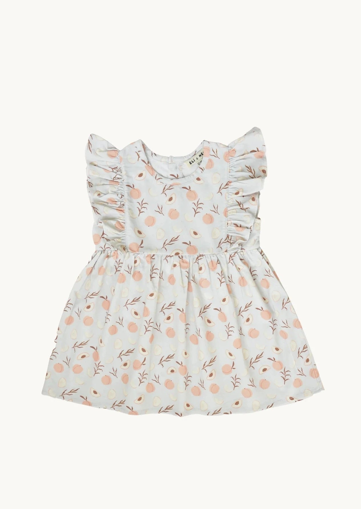 Dina Dress - Peach Pattern