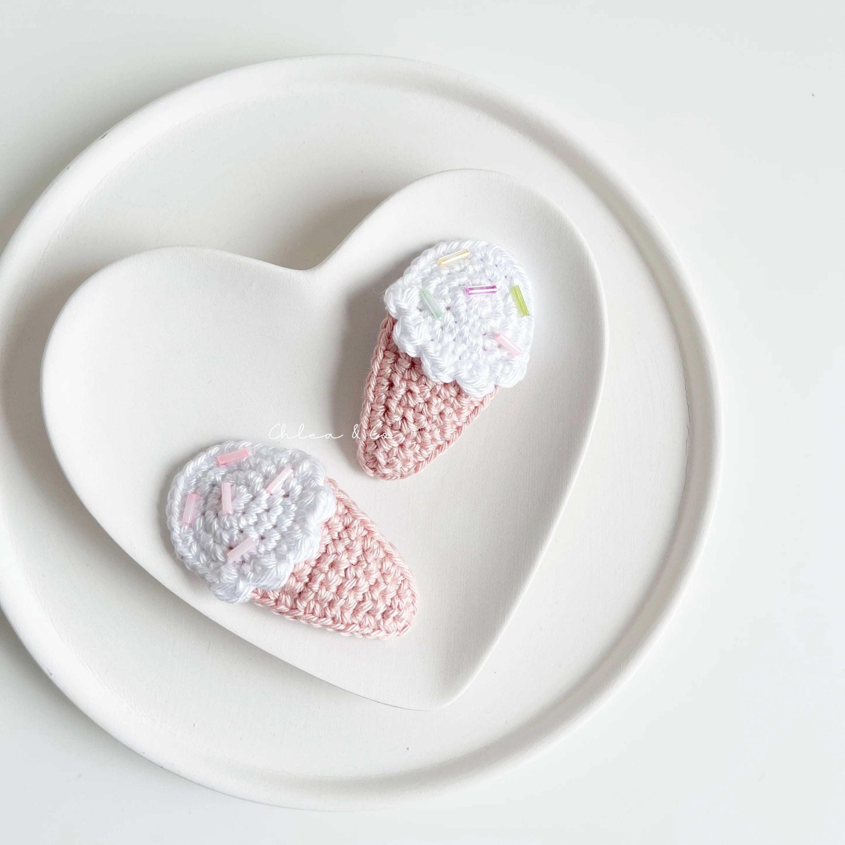 Sprinkle Gelato Crochet Clip - Chléa & Co