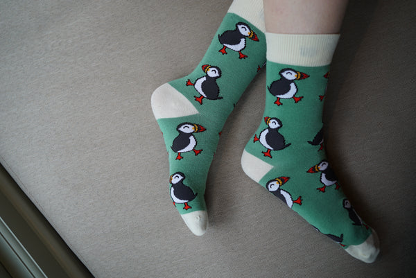 Bare Kind 竹纖維襪 - 海鸚 Green (成人)