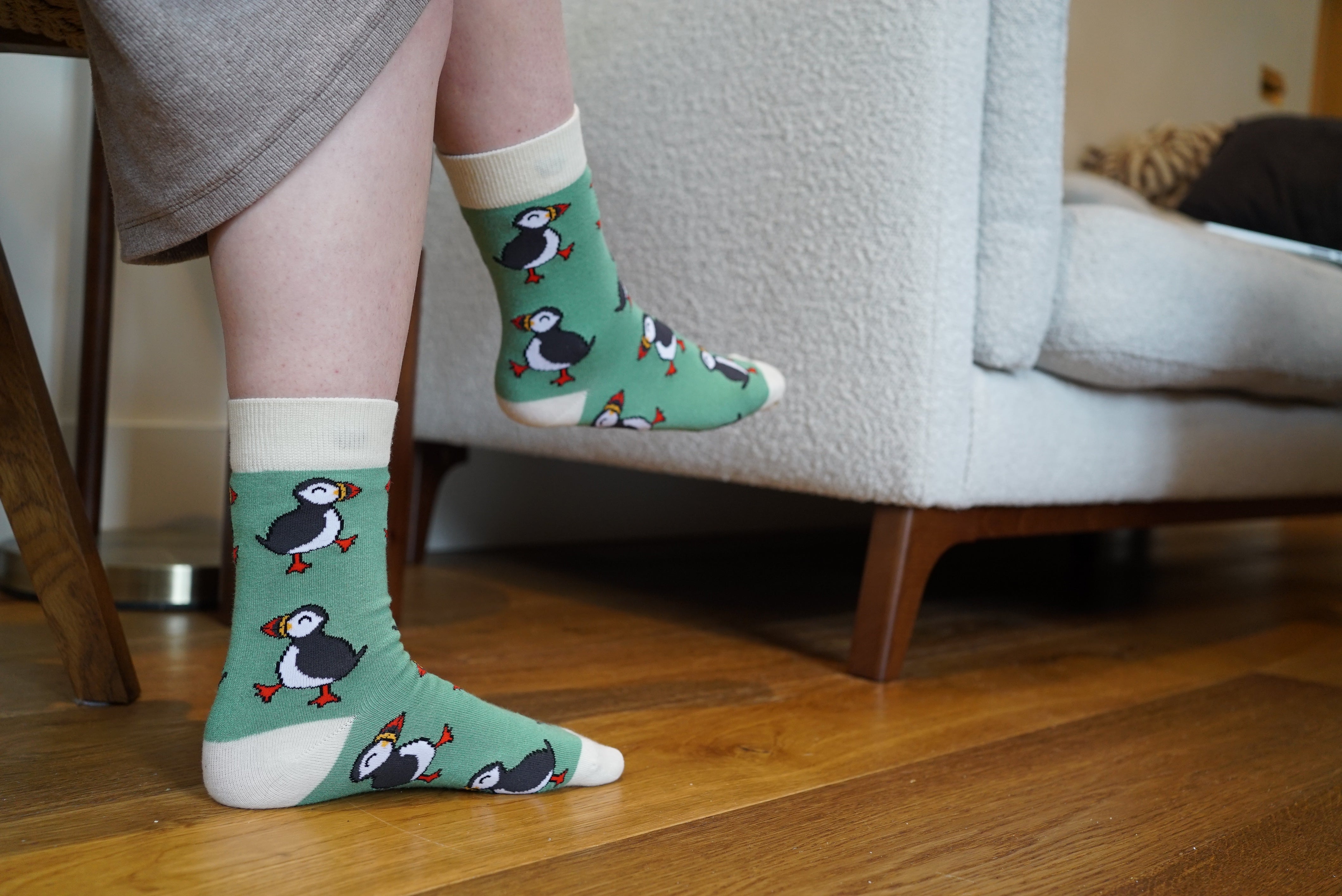 Bare Kind 竹纖維襪 - 海鸚 Green (成人)