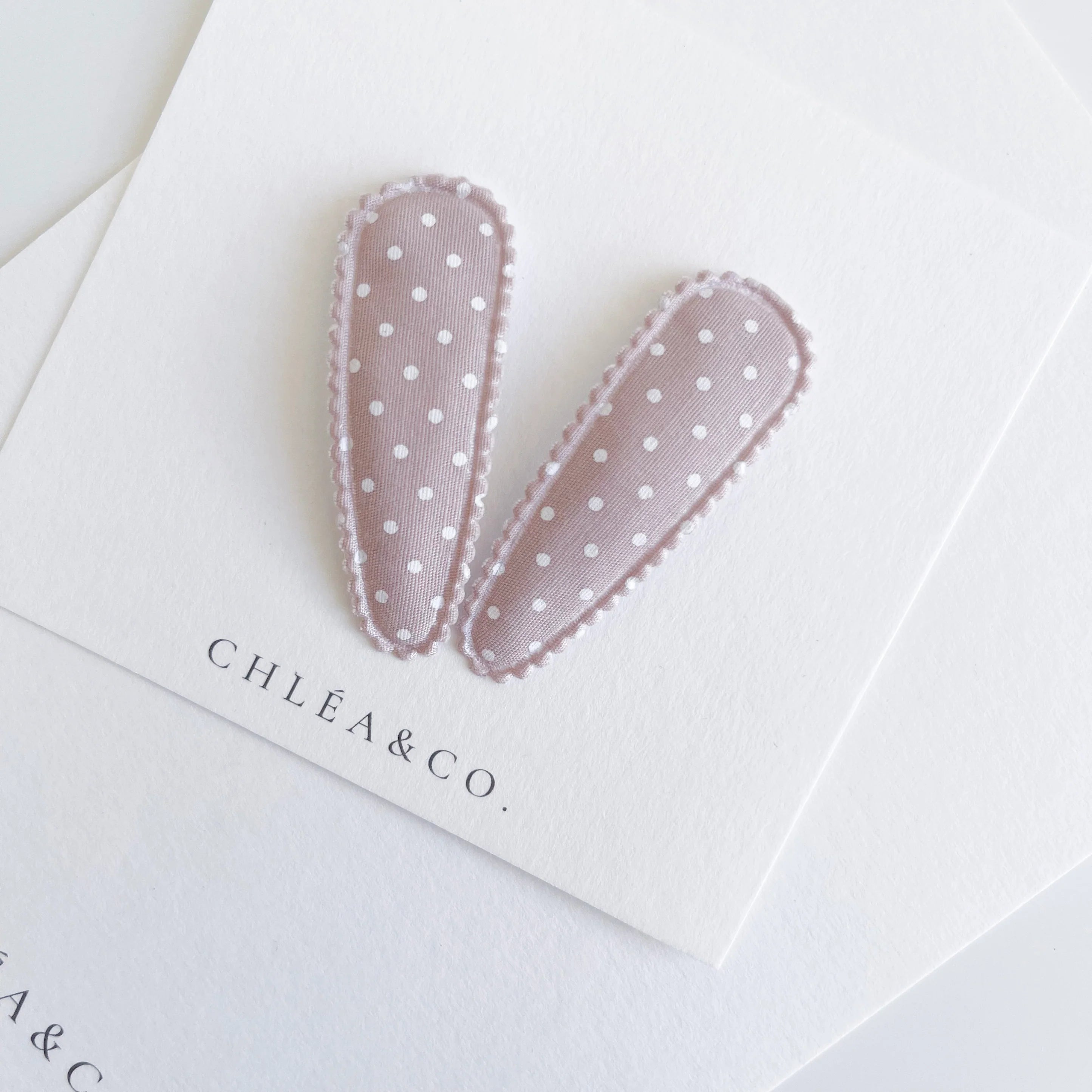Ava Rosy Brown | Fabric Hair Clip