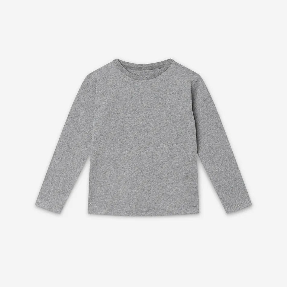 有機棉長袖上衣 灰 - Orbasics Mighty Longsleeves
