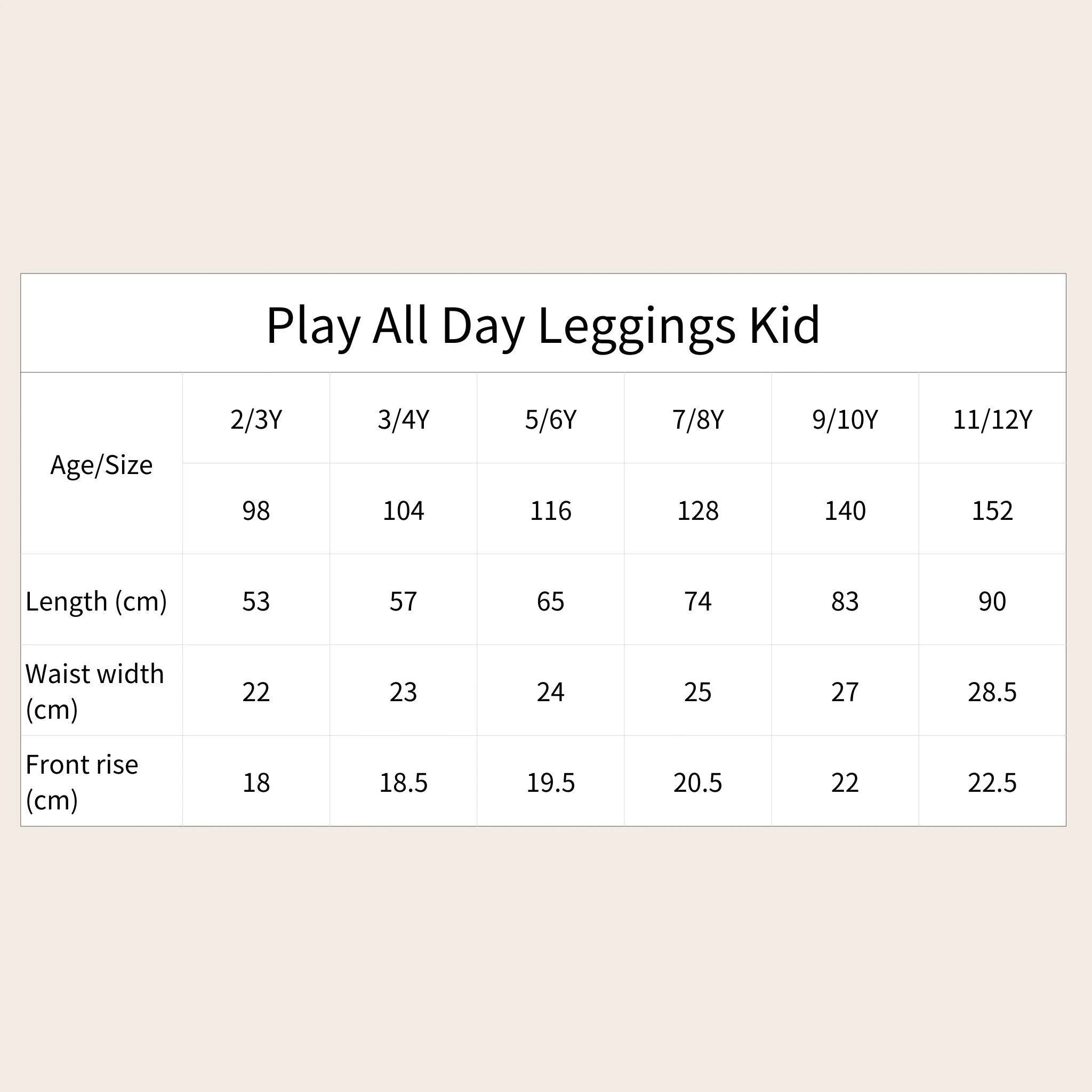 有機棉百搭長褲 焦糖餅乾條紋 - Orbasics Classic Leggings