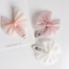 Aurora | Tulle Bow Hair Clip (White)