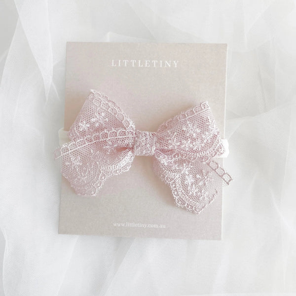 Autumn | Lace Bow Headband