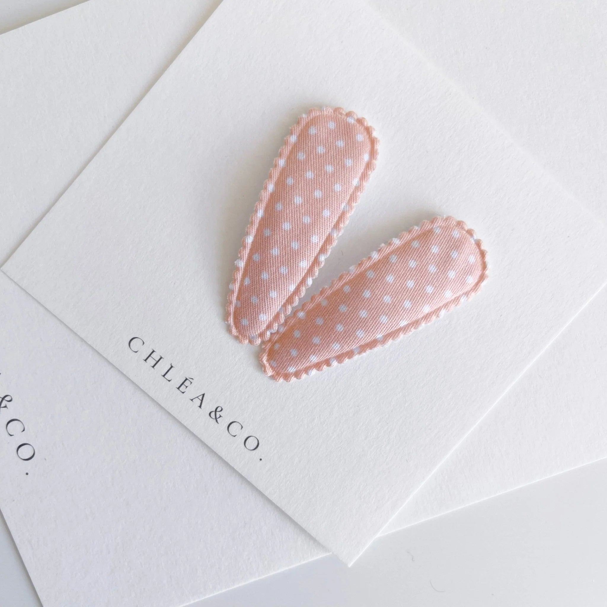 Ava Pastel Peach | Fabric Hair Clip