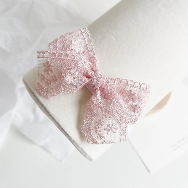 Aviella Lace Bow Headband 蕾絲嬰兒髮帶