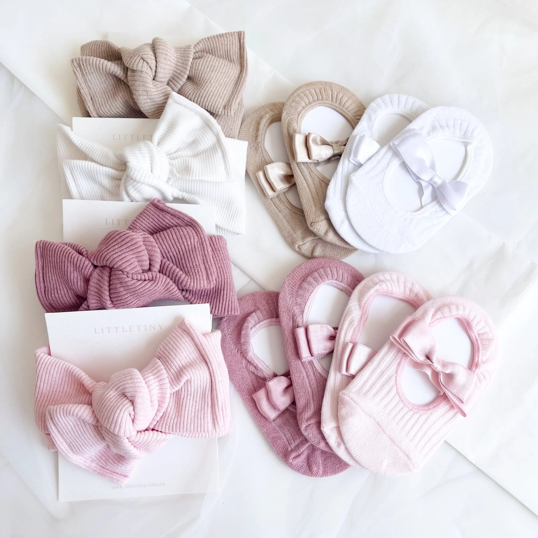 Baby Topknot Headband & Sock Set |Gift Set