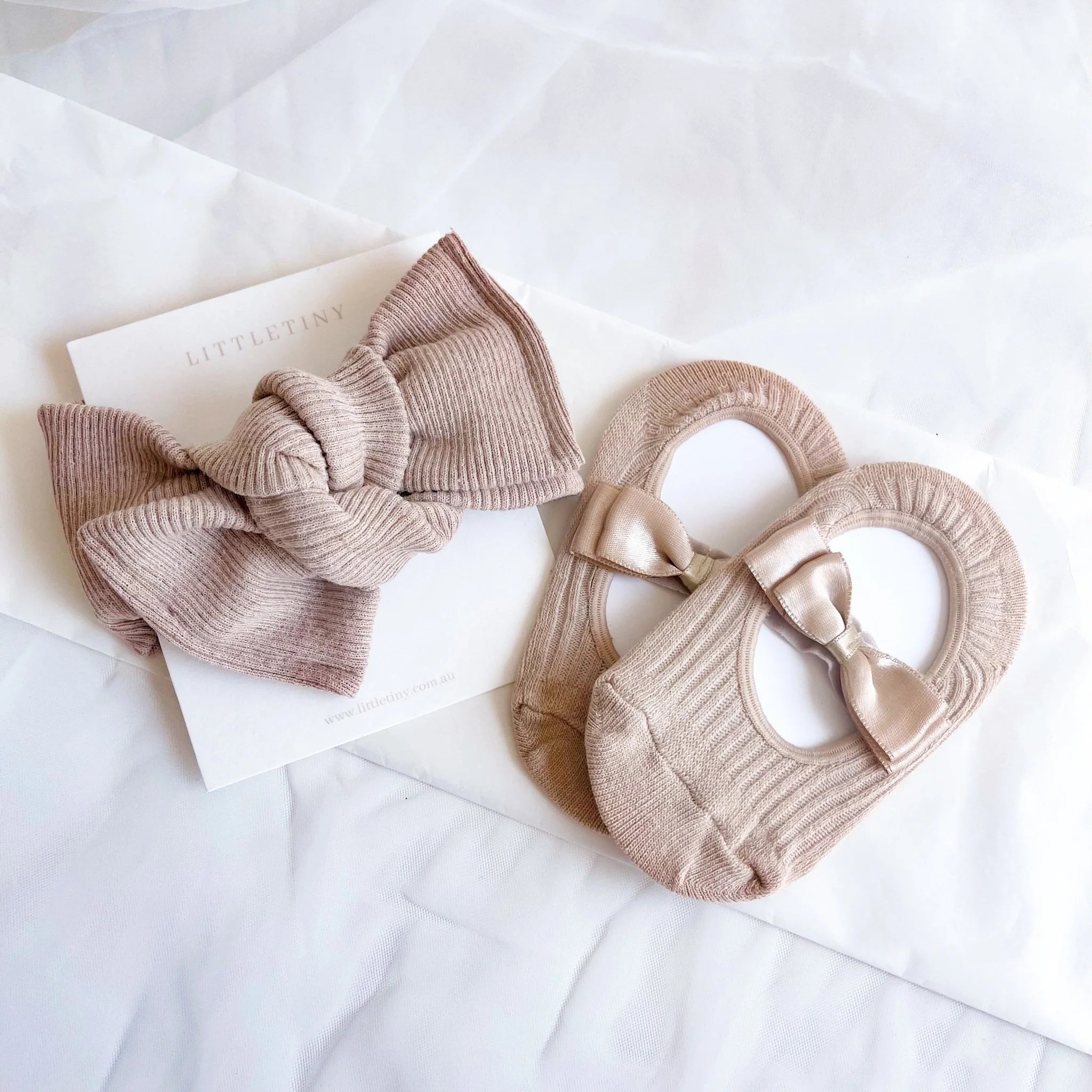 Baby Topknot Headband & Sock Set |Gift Set