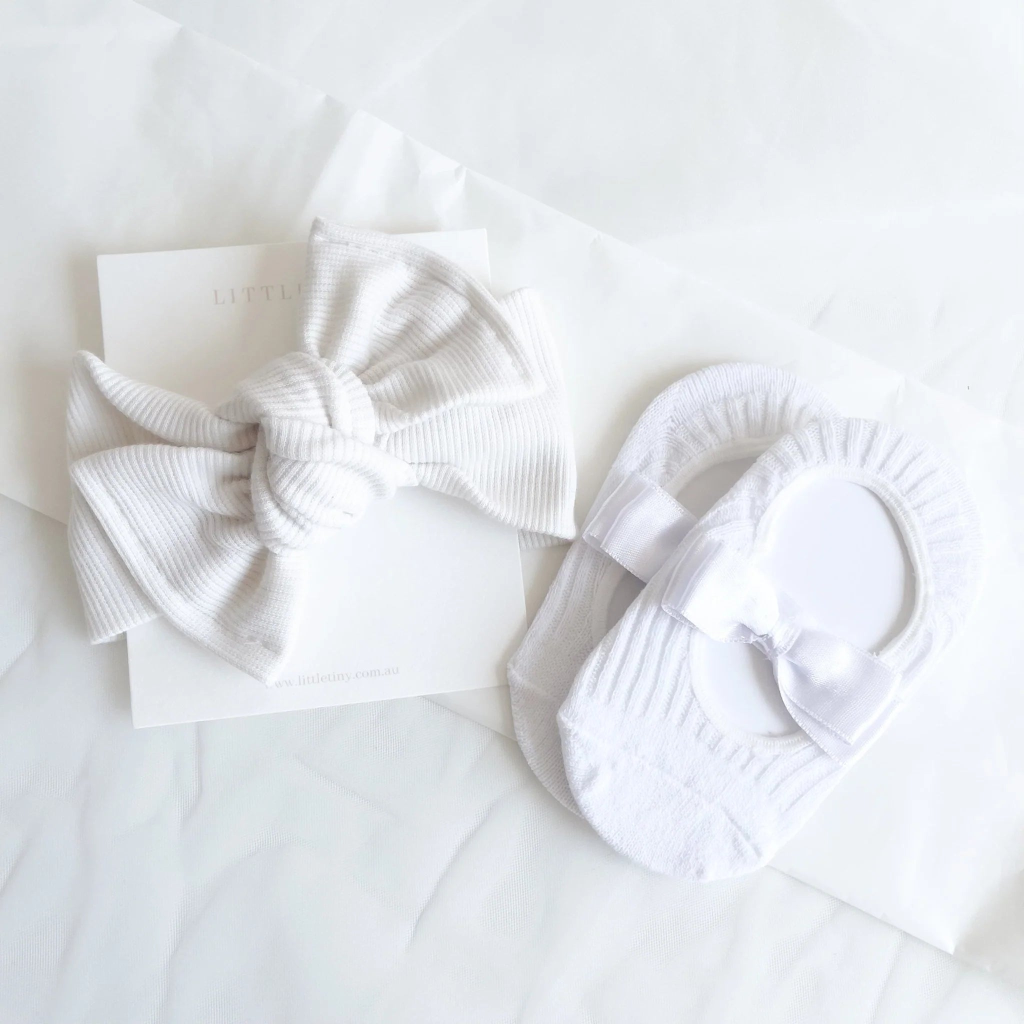 Baby Topknot Headband & Sock Set |Gift Set