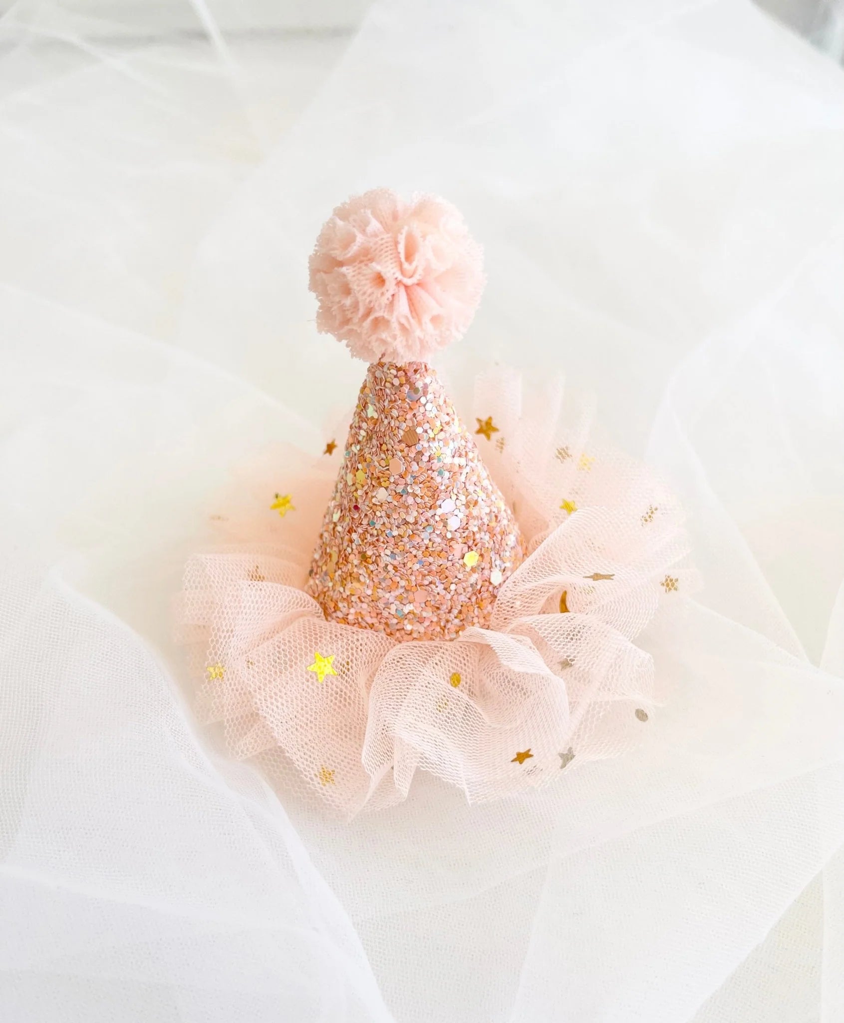 Birthday Hat | Tulle Bow Clip