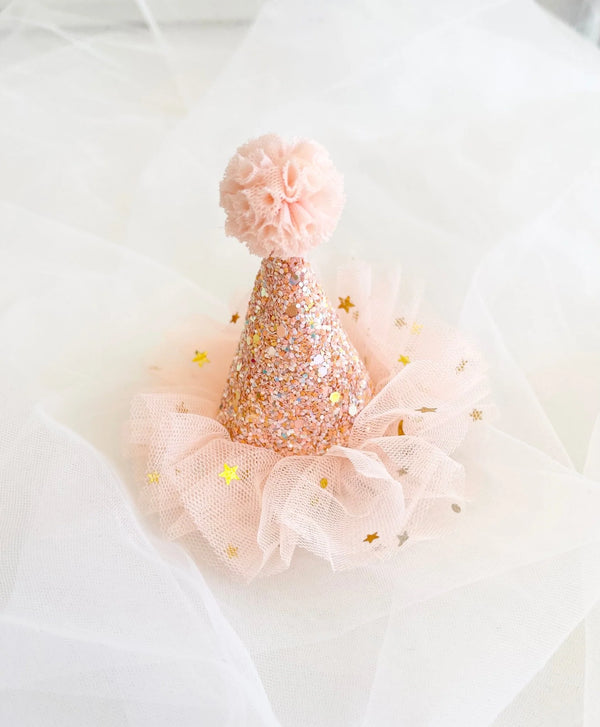 Birthday Hat | Tulle Bow Clip