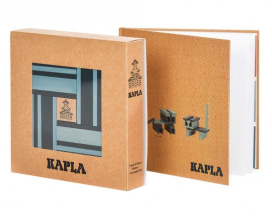 KAPLA Book and Colours (Dark & Light Blue)