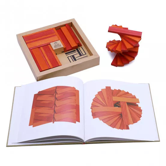 KAPLA Book and Colours (Orange & Red)