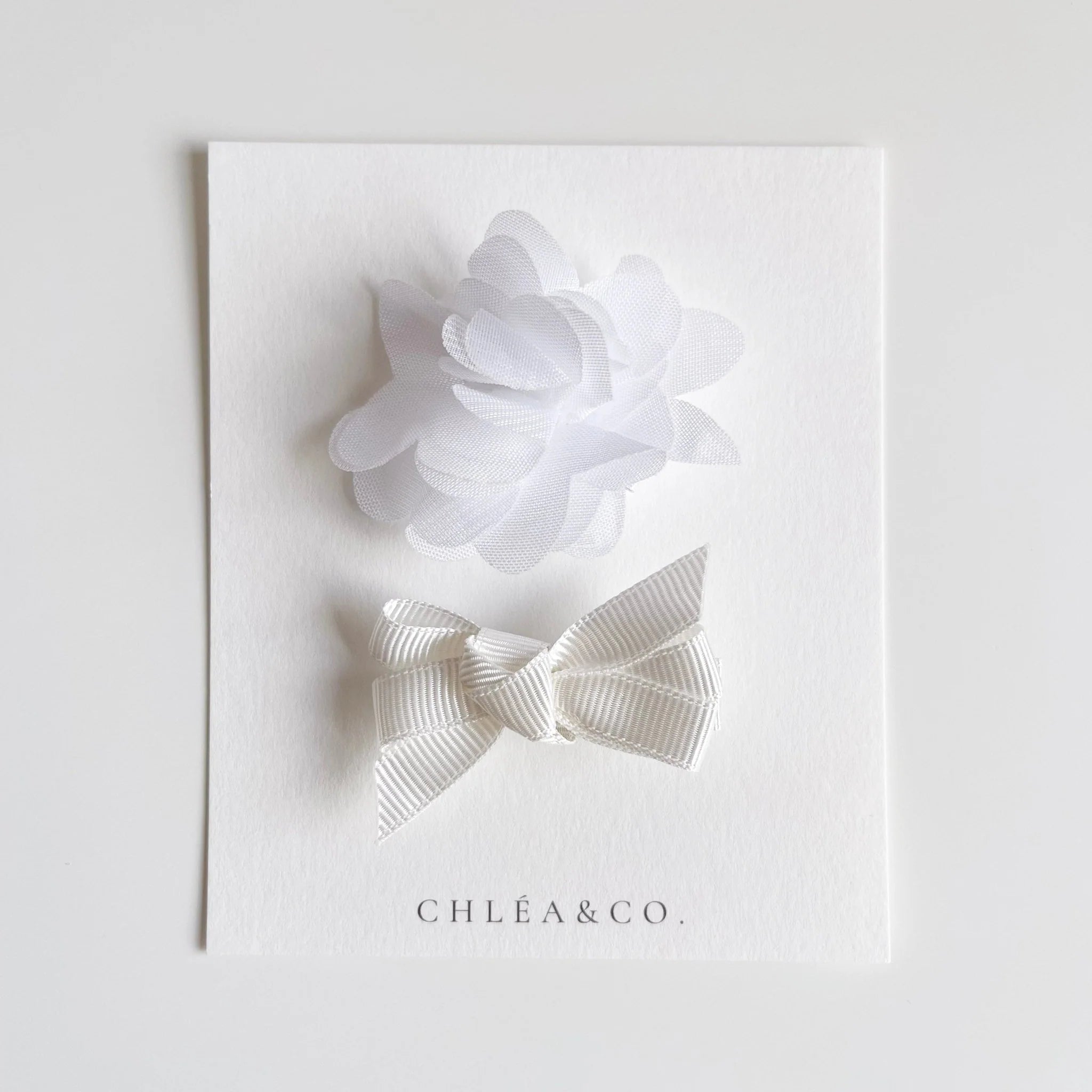 Chiffon Rose | Hair Clip 雪紡玫瑰髮夾2 入組