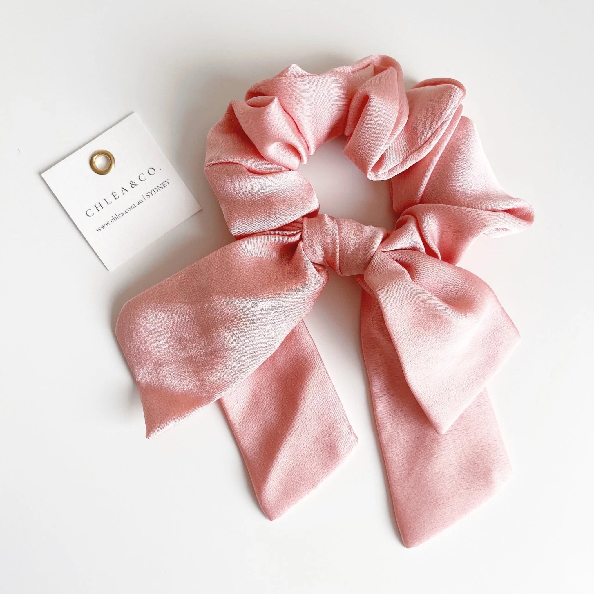 Long Tail Satin Scrunchie 親子手工大蝴蝶結髮圈