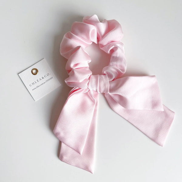 Long Tail Satin Scrunchie 親子手工大蝴蝶結髮圈