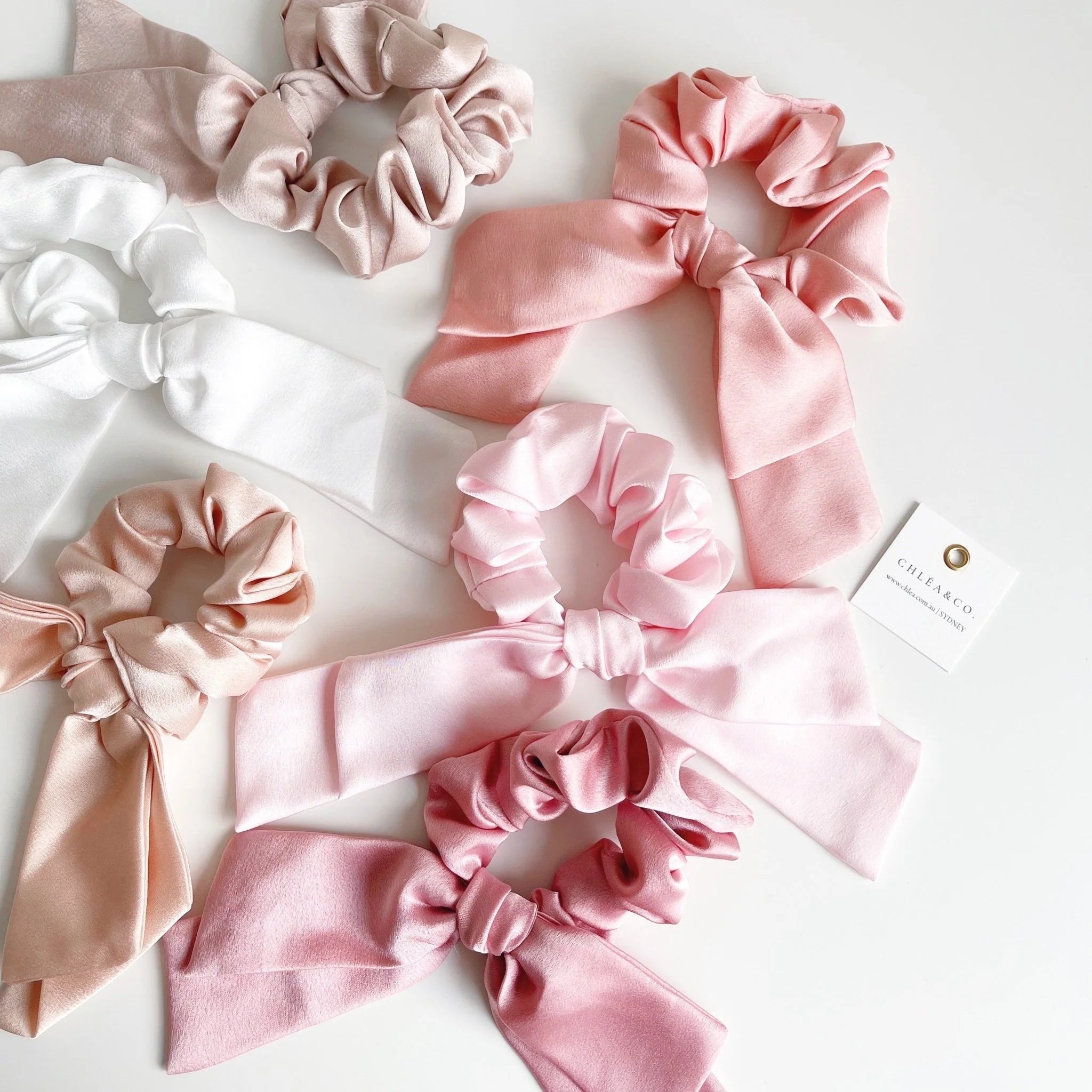 Long Tail Satin Scrunchie 親子手工大蝴蝶結髮圈