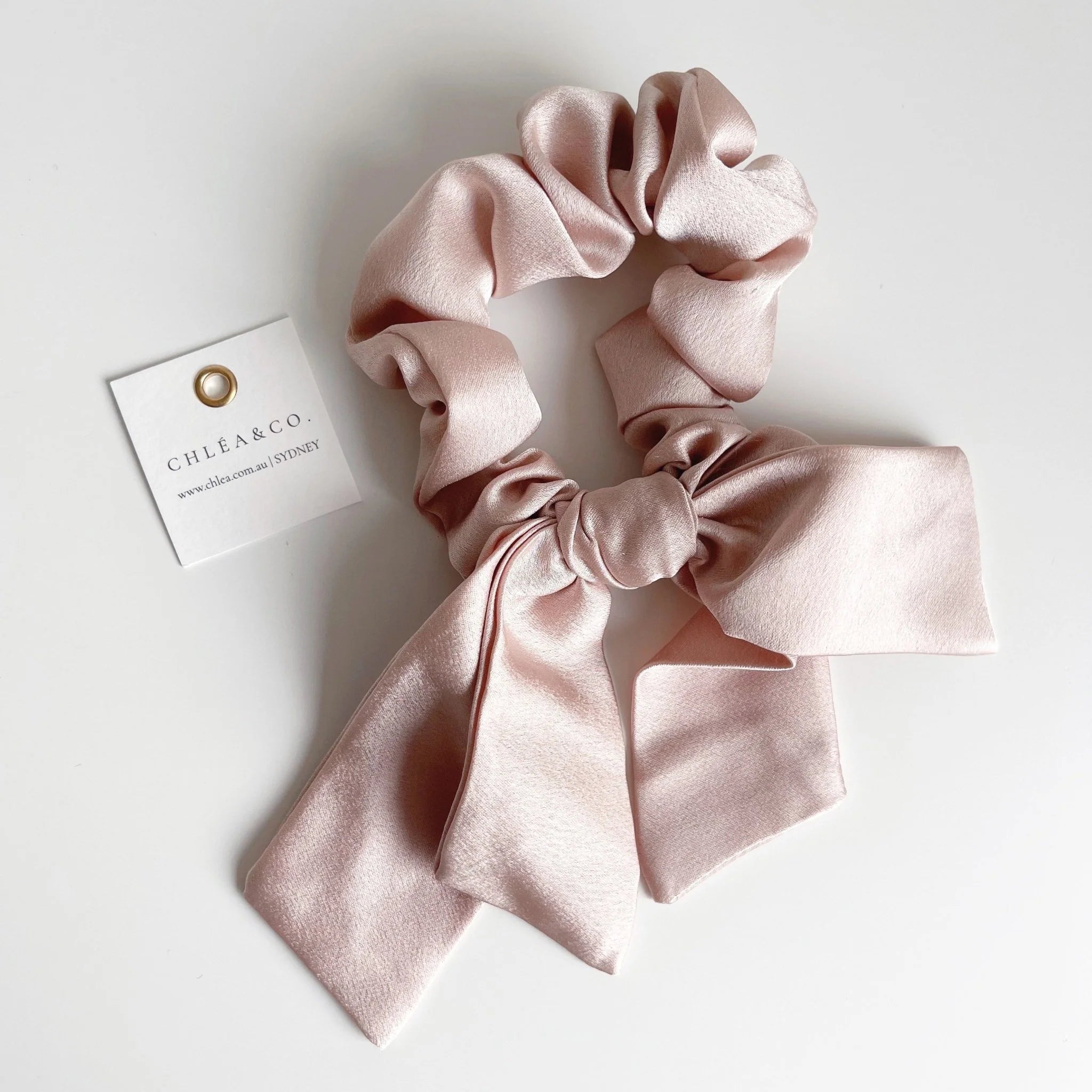Long Tail Satin Scrunchie 親子手工大蝴蝶結髮圈