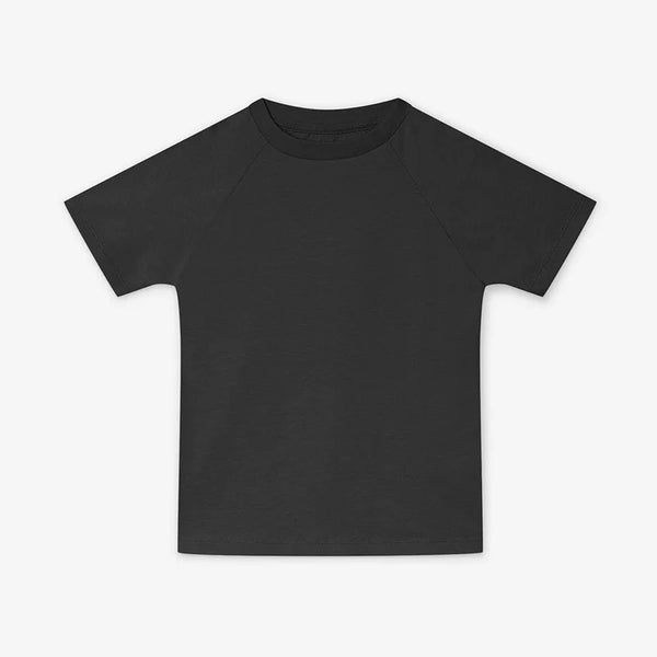 Orbasics 100% 有機棉奢華柔軟短袖上衣 宇宙黑 (1Y-10Y)