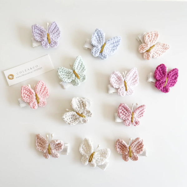 Maisie Butterfly | Crochet Hair Clip