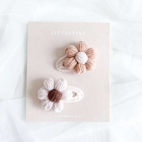 Petite Daisy | Crochet Hair Clip